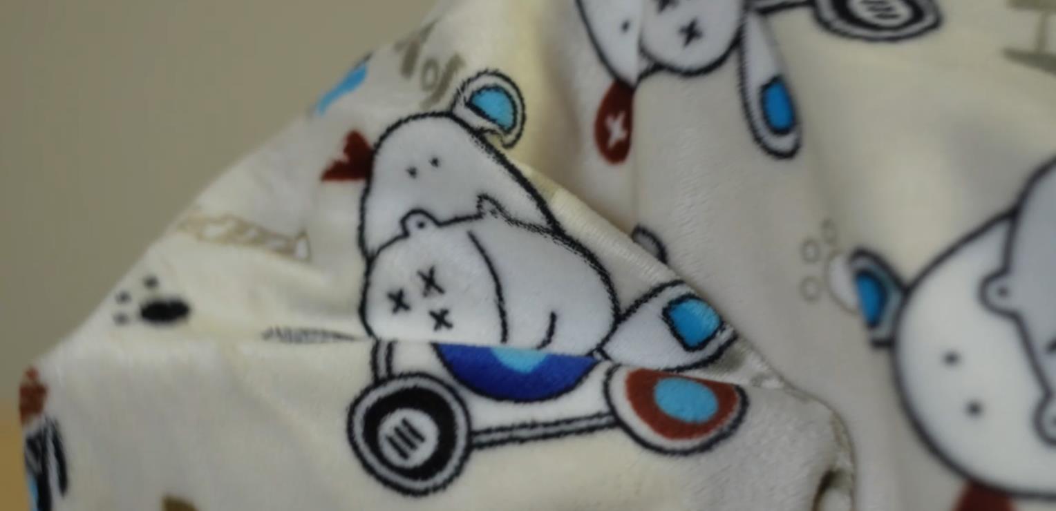 Crystal velvet print